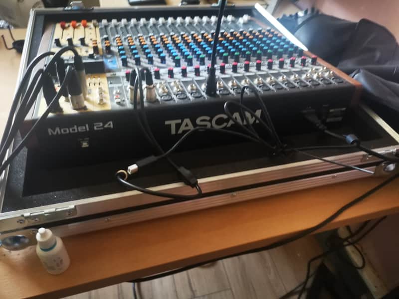 TASCAM Model 24 Multitrack Recorder / Mixer / USB Interface 2018 - Present - Black with Wood Cheeks image 1