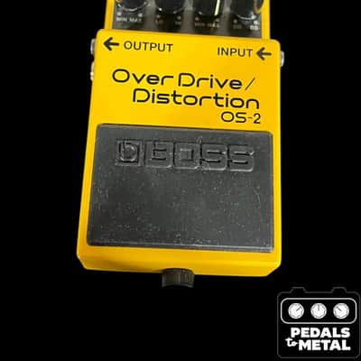 Boss OS-2 OverDrive/Distortion (Silver Label) 1990 - Present - Yellow - X17112 image 1