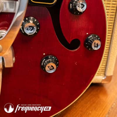 Guild Starfire V in Cherry Red with Rare Mahogany Body - 1965 image 6