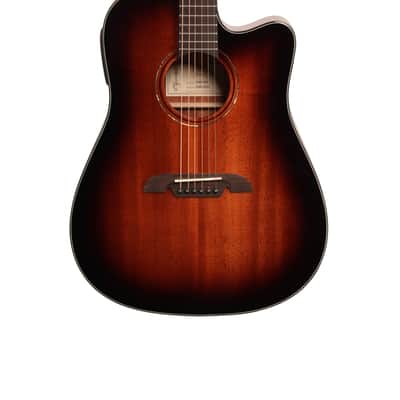 Alvarez AD66CESHB Dreadnought Acoustic Electric Guitar Shadowburst image 3