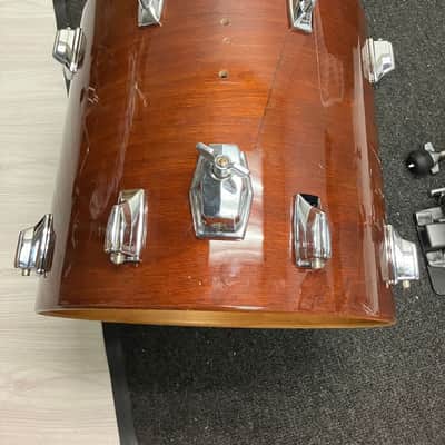 Tama Superstar 13x14 Floor Tom Drum Super Mahogany Finish image 7