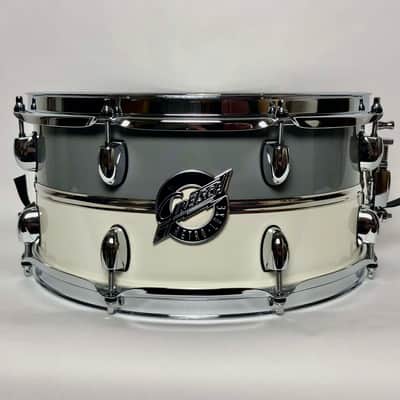 Gretsch 6.5x14 Silver Series Retro-Luxe Snare 2010s - Pewter/White image 1