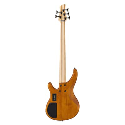 Yamaha TRBX605FM 5-String Electric Bass Guitar - Matte Amber image 4