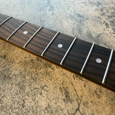 BMC Guitar Neck Left Hand Strat® Stratocaster® 22 Fret Roasted Maple With Rosewood Fingerboard Nitro Lacquer - 9.5 Radius.  [SN110] image 3