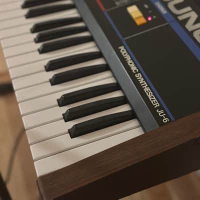 Roland Juno-6 61-Key Polyphonic Synthesizer 1982 - 1984 - Black image 3