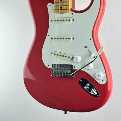 Fender Vintage Hot Rod '50s Stratocaster 2014 Fiesta Red Very Rare Made For One Year With Case image 2