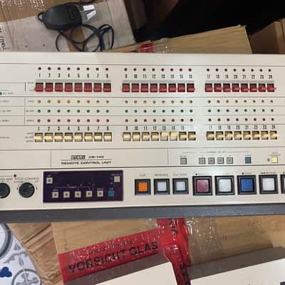 Otari MX-80 2" 24-Track Tape Machine with CB-140 Remote Control Unit 1980s - White image 2