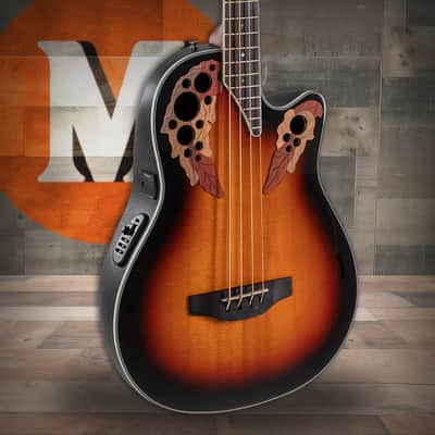 Ovation Celebrity Elite E-Acoustic Bass CEB44-1N - New England Burst (CEB44-1N-G) image 1