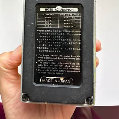 Boss OD-1 Over Drive (Black Label) 1977 - 1985 - Yellow image 2