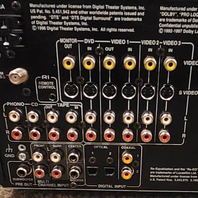 Onkyo Onkyo TX-DS595A/V Receiver with Dolby Digital, DTS, and Pro Logic II 90s image 9