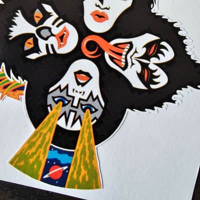 Dean Dimebag Darrell FBD kiss Sticker Far Beyond Driven 1994 image 3