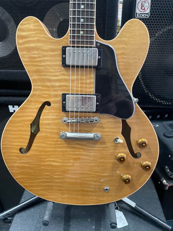 Gibson ES335 dot reissue archtop electric 2001 - Natural/blonde