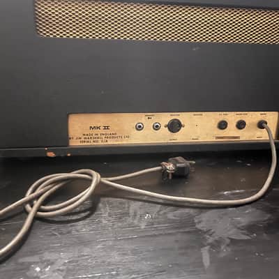 Marshall JMP 1987 MK II 2-Channel 50-Watt Guitar Amp Head 1975 - 1981 - Black image 8