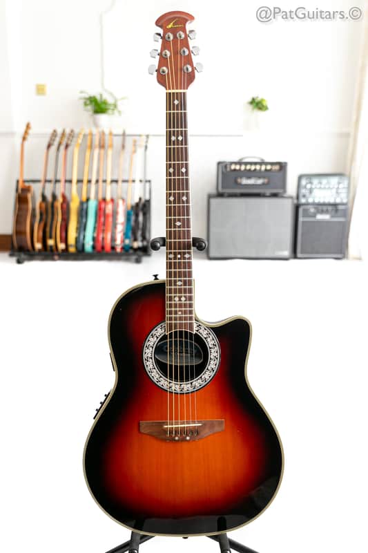 1989 Ovation Celebrity CC 157 in Sunburst electro-acoustic guitar image 1