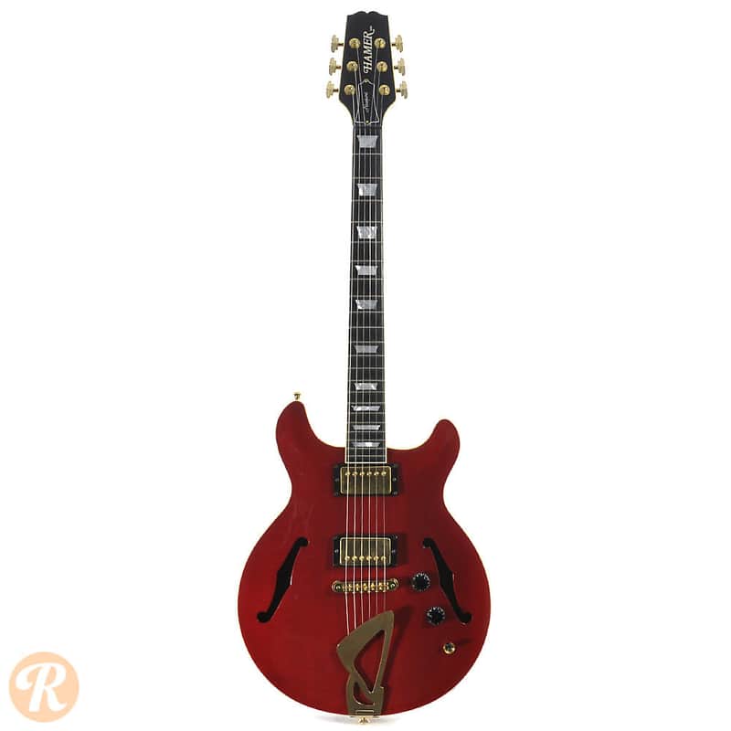 Hamer Newport Pro Custom Ruby Red 2001 image 3