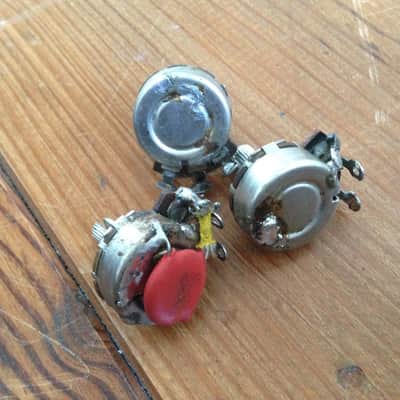 original 1961 Fender Stratocaster Stackpole pots potentiometers pot 1962 image 2