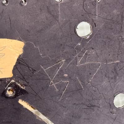 Frank Zappa Personally Owned & Used Black Fender Stratocaster Pickguard image 6