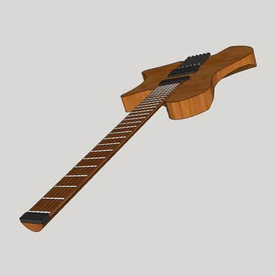 Apparatus New Model 1 | (Pre-Order) Handmade, headless, ergonomic, single-cut, multiscale guitar image 2