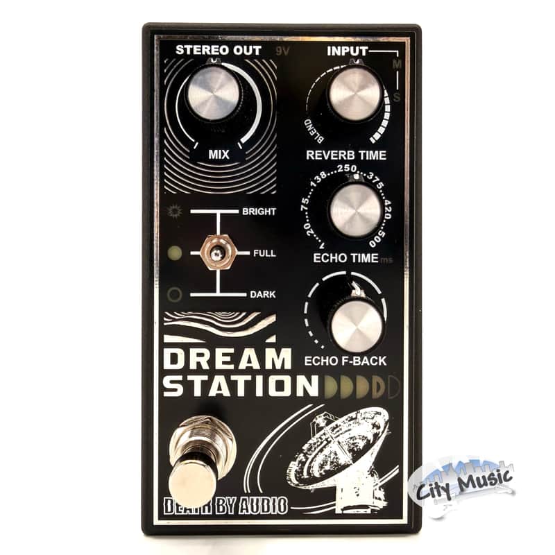Used Death By Audio Dream Station Stereo Reverb & Delay Guitar Effects Pedal ♪ image 1