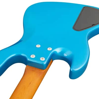 Sadowsky MetroExpress 21-Fret Vintage J/J Bass, Roasted Maple Fingerboard, 4-String - Solid Ocean Blue Metallic High Polish image 5
