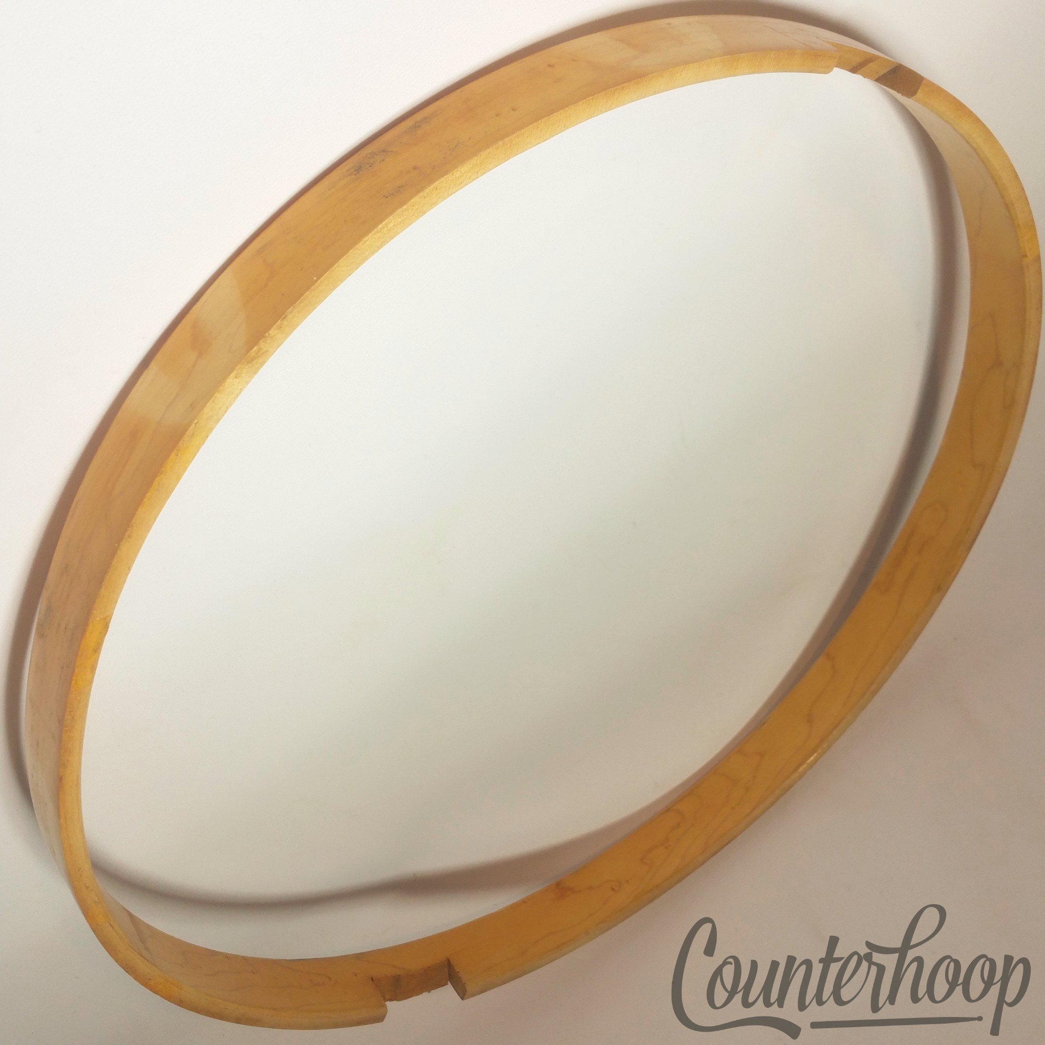 Ludwig 14"1-Ply Solid Birds Eye Maple Wood Hoop/Rim Snare Drum Resonant 60s USA — main photograph