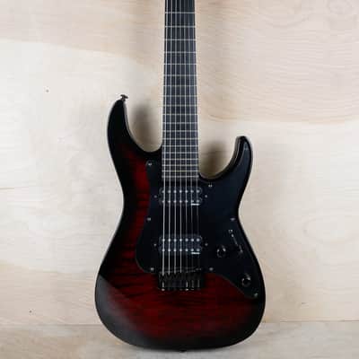 ESP LTD AW-7 Alex Wade Signature 2012 Blood Red Sunburst w/ Gig Bag image 2