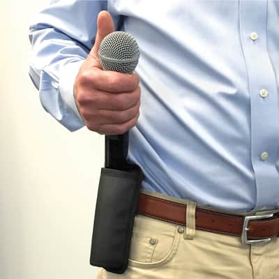 Wireless Microphone Holder Holster to Fit Shure Sennheiser AKG Handheld Mics image 14
