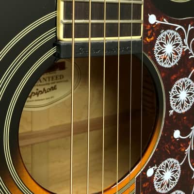 Epiphone EJ-200CE Jumbo Cutaway Acoustic-Electric Guitar - Vintage Sunburst image 3
