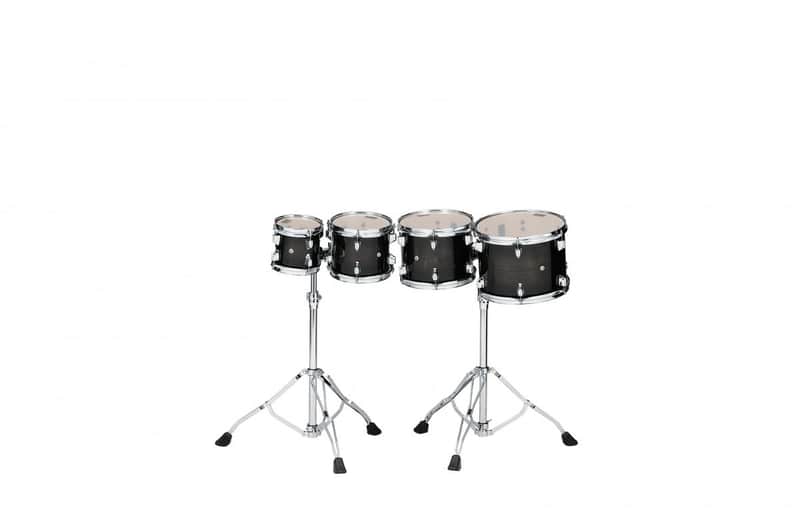 Tama CCLT4H-TPB High-Pitched Concert Tom Set 4 pcs. - Transparent Black Burst/Chrome HW image 1