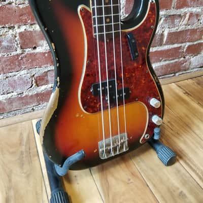 1963 Fender Precision Bass P Bass Electric Guitar Vintage image 5