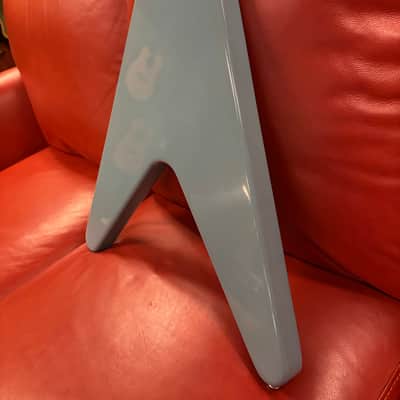 2023 Gibson Custom Shop 70’s Flying V Limited Run Japan Market Maui Blue image 13