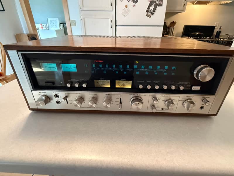 Sansui 9090DB Stereo Receiver 1976 blackface image 1
