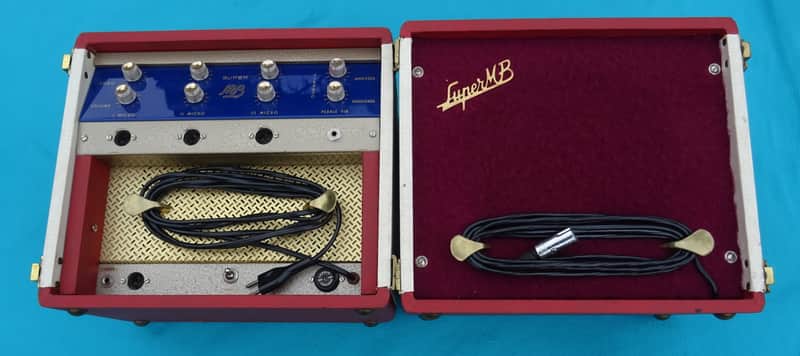 Montarbo Super MB 1959 White & Red All Tube Amp RARE Made in Italy image 1