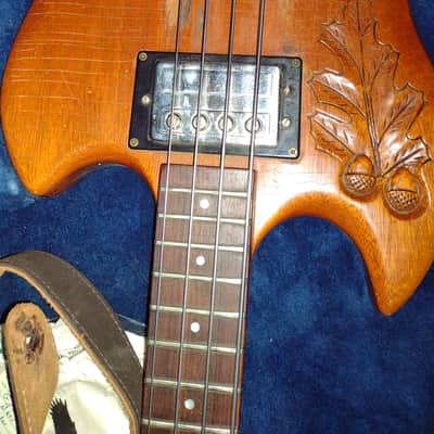 Guild JS II with Oak Leaf Design 1970s - Walnut image 1