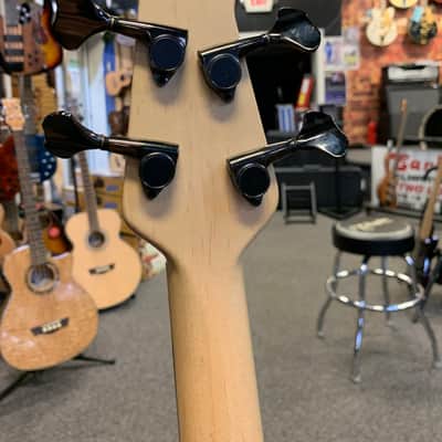 Ovation Nikki Sixx Acoustic Bass Red with Flame Image image 7