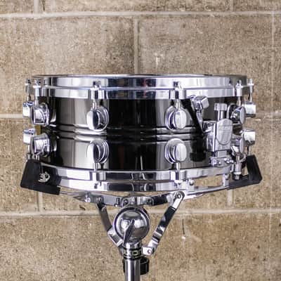 Mapex 6" x 14" Steel Black Panther Snare Drum image 2