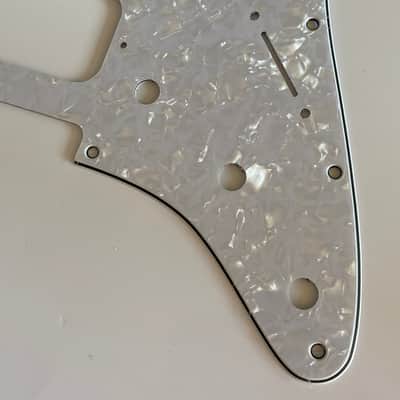 New 4 Ply White Pearl Fits Fender Double Fat HH Stratocaster Humbucker Guitar Pickguard image 2