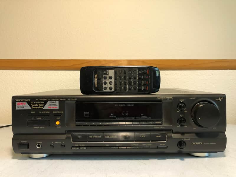 Technics SA-GX490 Receiver HiFi Stereo 5.1 Channel Home Audio Phono AM/FM Tuner image 1