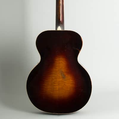 Dobro  Electric Spanish Arch Top Hollow Body Electric Guitar (1936), ser. #122, original black hard shell case. image 2