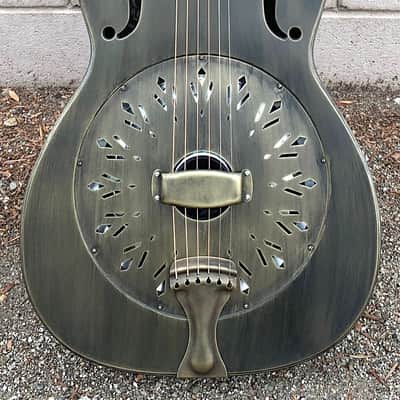 National Reso-Phonic Style N Antique Brass 14 Fret 2023 Antique Brass image 7