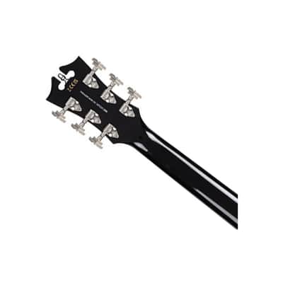 D'Angelico Premier Mini DC Electric Guitar w/Gig Bag - Black Flake - B-Stock image 5