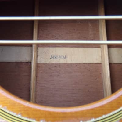 1965 Gibson J-50 round-shouldered Dreadnaught image 11