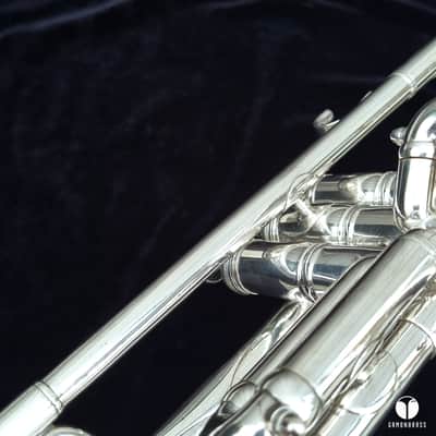 F. Besson pre war 88xxx GRAND PRIX trumpet - silver plated gamonbrass image 15