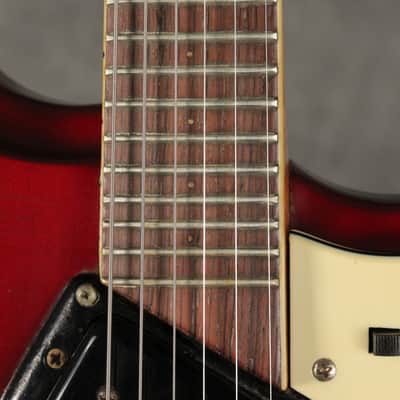 Mosrite Double Neck w/Vibramute Electric Mandolin 6 string 1964 Candy Apple Red image 6