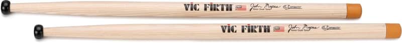 Vic Firth Corpsmaster John Mapes 2 Multi-Tenor Drumsticks (2-pack) Bundle image 1