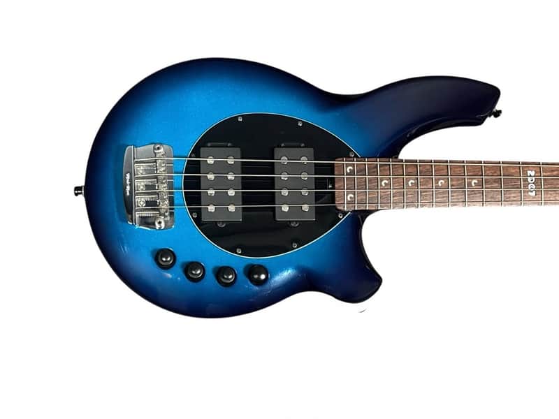 Ernie Ball Music Man Bongo 4 String HH/Piezo, LTD 2007 Blue Dawn / Rosewood 9.7 LBS USED in Very Good -Excellent Condition*IN STOCK* RARE image 1