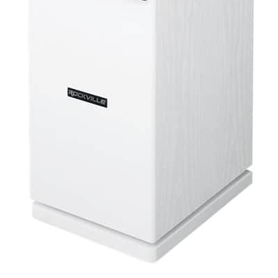 (2) Rockville Rocktower 64B White Home Tower Speakers+Bluetooth/Wifi Amp+Sub image 3