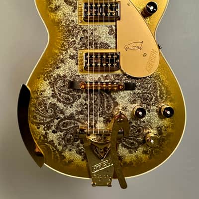 Gretsch G6134TG Limited Edition Paisley Penguin - Gold Paisley image 1
