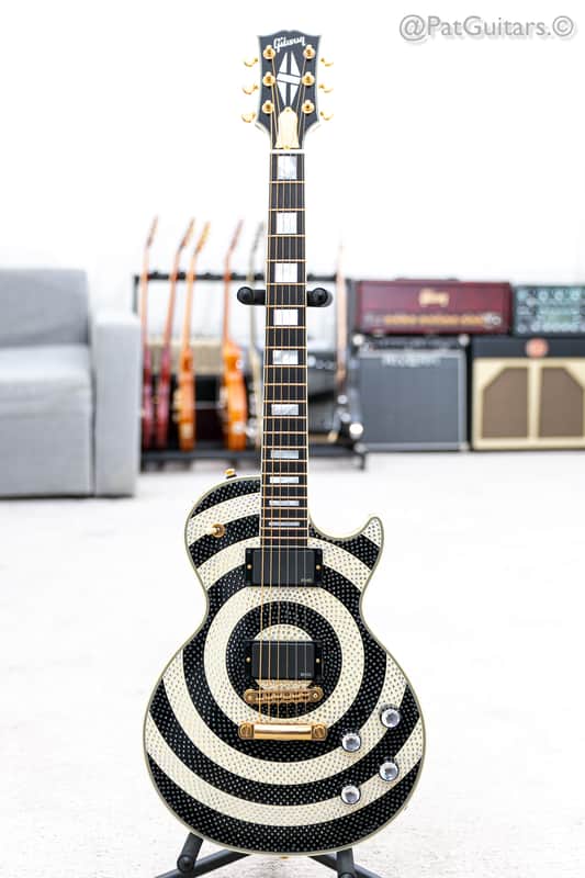 2009 Gibson Zakk Wylde Les Paul Custom Bullseye UNPLAYED Swarovski Crystals and Gold image 1