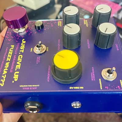 DIY Purple Business Card Ring Modulator Fuzz with condenser mic input image 2